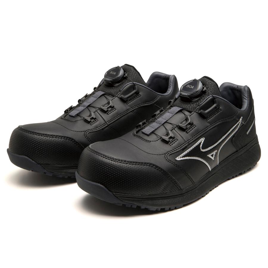 ミズノ オールマイティ ワークシューズ 24.5cm ブラック