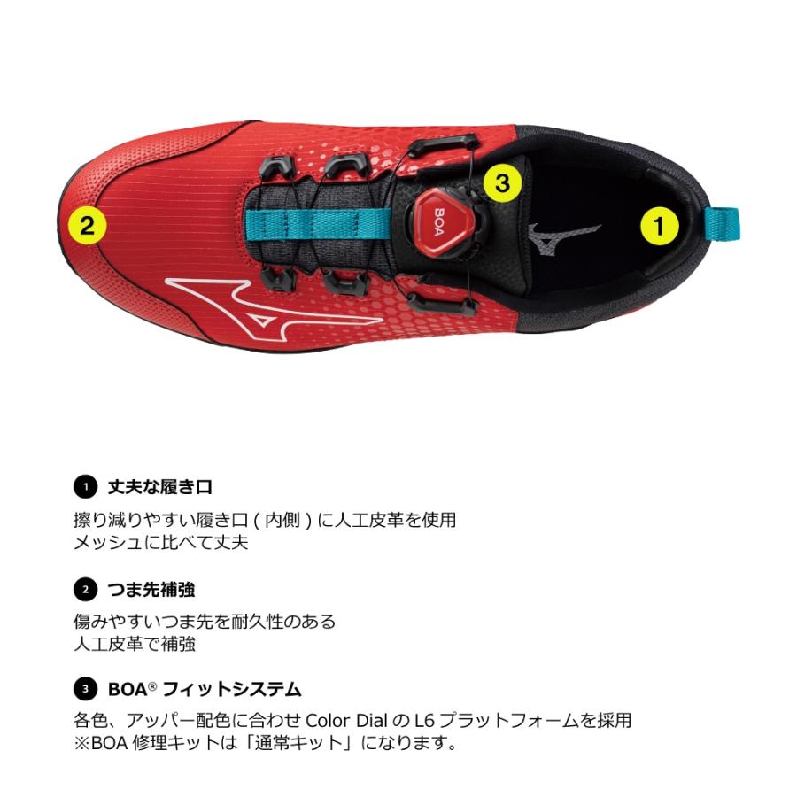 ミズノ オールマイティ ワークシューズ 29cm レッド×ホワイト TD ミズノ オールマイティ ワークシューズ 29cm レッド×ホワイト TD