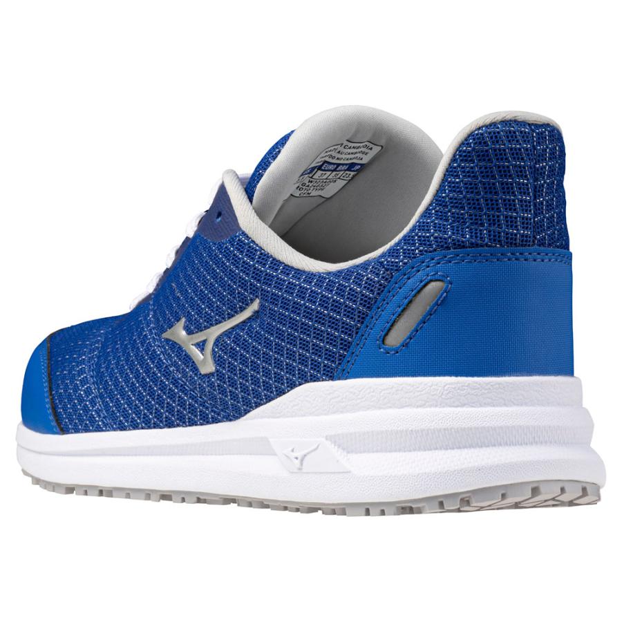 オールマイティ ミズノ ワークシューズ 22.5cm ブルー×シルバー