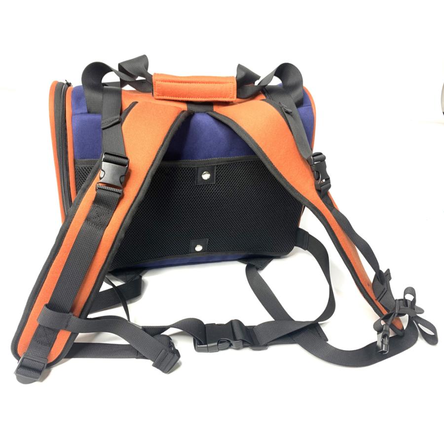 ARGO ペット用キャリーバッグ オレンジ キャリーリュック 耐荷重7kg オレンジ (ペット抱っこバッグ ペット用
