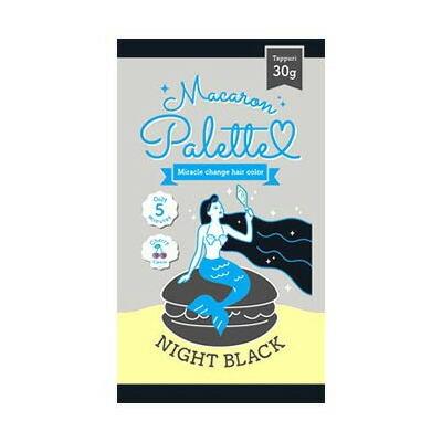 マカロンパレット ミラクルチェンジヘアカラー ナイトブラック 30g O+