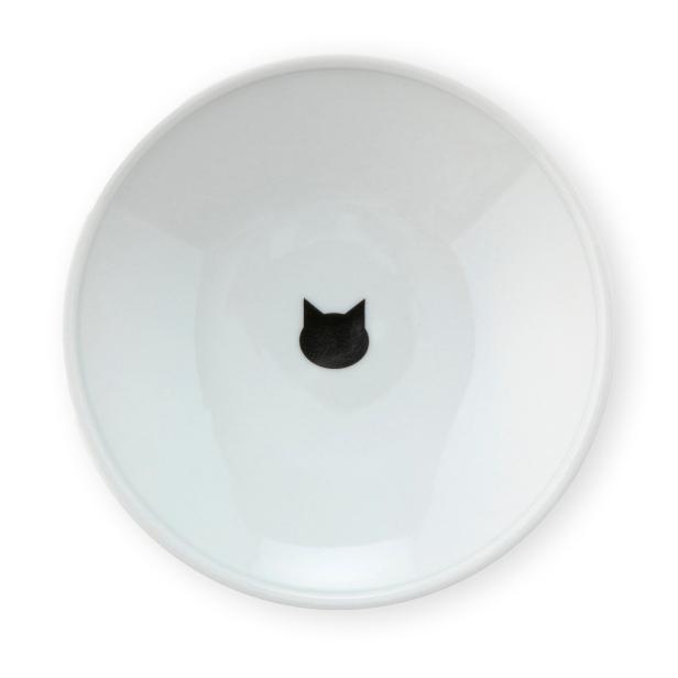 猫壱（necoichi） ハッピーダイニング 脚付フードボウル 浅広口 猫柄
