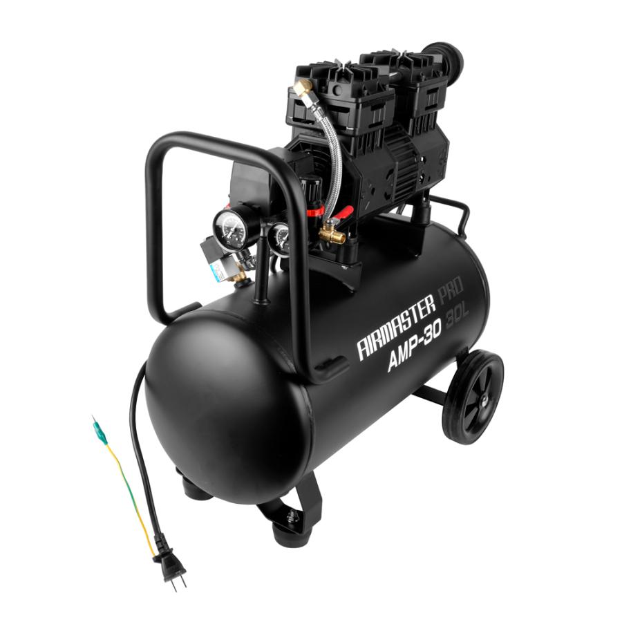 静音オイルレスコンプレッサー30Lとインパクトレンチ 静音 オイルレス コンプレッサー (30L) AMP-30 （個人宅配可） (DIY 大