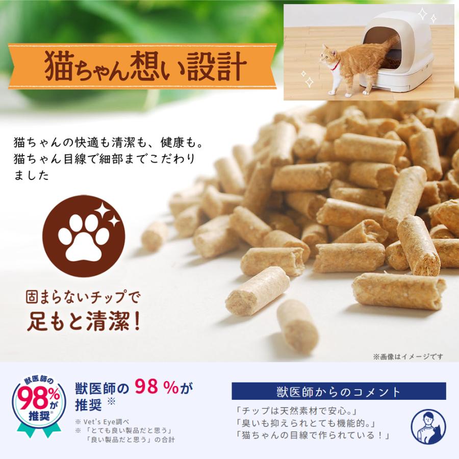 ニャンとも清潔トイレ 脱臭・抗菌 チップ 大きめの粒 （4.4Lx4個入