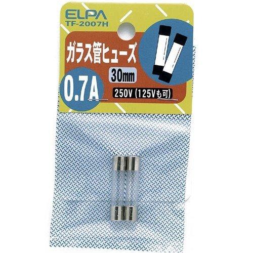 ガラス管ヒューズ30MM TF-2007H ELPA [ヒューズ]｜hc7