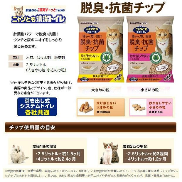 最新作 ニャンとも清潔トイレ 脱臭 抗菌チップ 大きめの粒 2 5l 6個入 3箱 3ケース 花王 ネコ 猫砂 にゃんとも 2 5リットル 18個 11 000円 Aynaelda Com