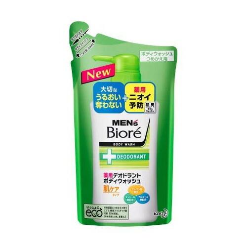 メンズビオレ デオドラントボディウォッシュ 肌ケアタイプ つめかえ 380ml  花王 [男性化粧品 メンズ ボディソープ ボディシャンプー バス用品 ]｜hc7