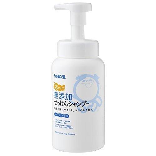 シャボン玉 無添加 せっけんシャンプー 泡タイプ 520ml　本体 シャボン玉石けん [石けんシャンプー　石鹸シャンプー　泡シャンプー　無添加　低刺激シャンプー]｜DIY.com
