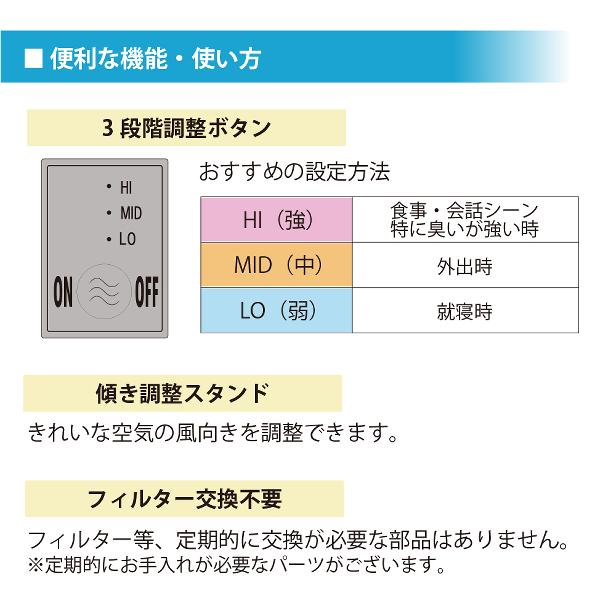 HotaluX AIR（ホタルクス エアー） 光触媒除菌脱臭機 ホワイト SP-102