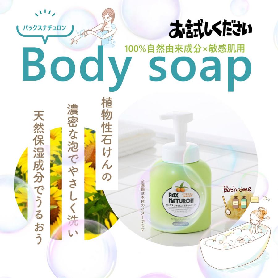 太陽油脂 パックスナチュロン ボディーソープ 詰替用 500ml (泡状