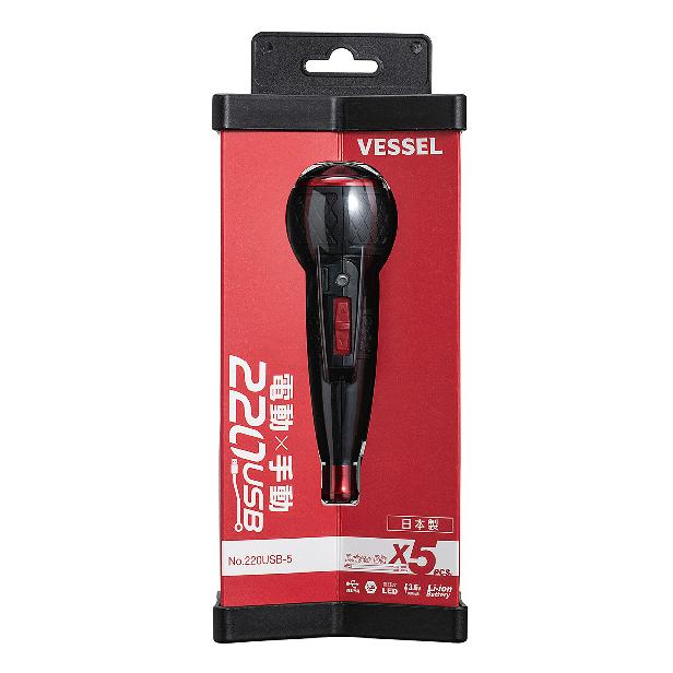 VESSEL（工具） 電ドラボール (ビット5本付属) 220USB-5 ベッセル