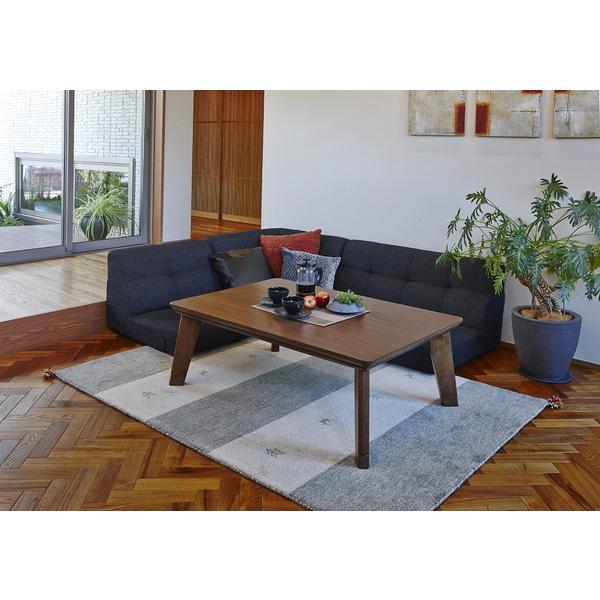 HAGiHARA（萩原） リビングコタツ (約)幅120×奥行80×高さ36.5(継脚時