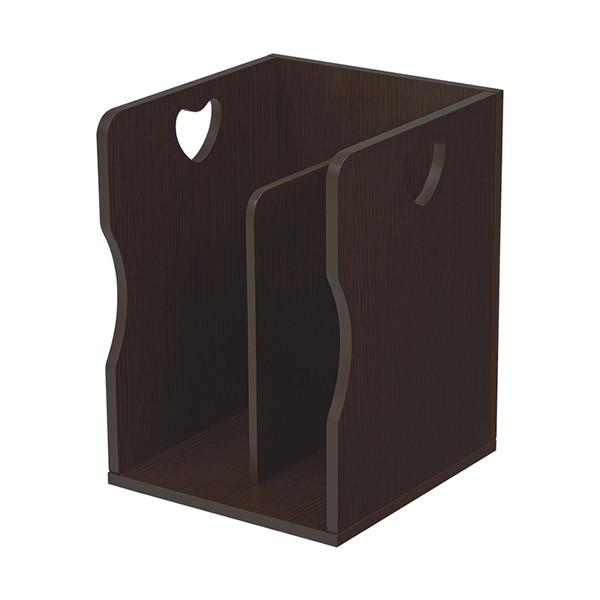 ブックスタンド　４個組 (約)幅24.5×奥行25.5×高さ35cm(1台) MM-6805DBRS 萩原