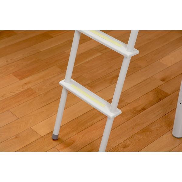 ロフトベッド (約)幅100×奥行208×高さ190/71.5×床面高154/36・32・28cm KH-3528M-WH 萩原 ロフトベッド 約 幅100×奥行208×高さ190/71 5×床面高154/36 28cm KH 3528M WH 萩原