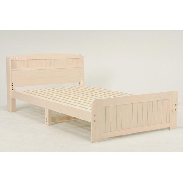 セミダブルベッド (約)幅124×奥行211×高さ82×床面高31/43cm MB-5905SD-WS 萩原 セミダブルベッド 約 幅124×奥行211×高さ82×床面高31/43cm MB 5905SD WS 萩原