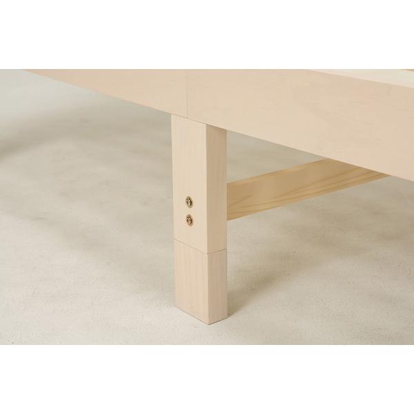 セミダブルベッド (約)幅124×奥行211×高さ82×床面高31/43cm MB-5905SD-WS 萩原 セミダブルベッド 約 幅124×奥行211×高さ82×床面高31/43cm MB 5905SD WS 萩原