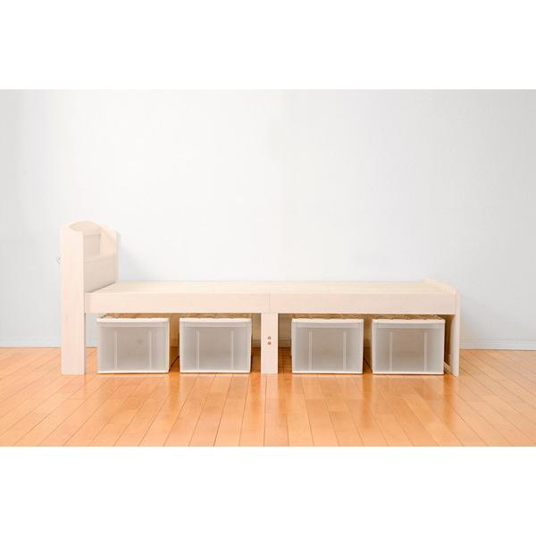 セミダブルベッド (約)幅124×奥行211×高さ82×床面高31/43cm MB-5905SD-WS 萩原 セミダブルベッド 約 幅124×奥行211×高さ82×床面高31/43cm MB 5905SD WS 萩原