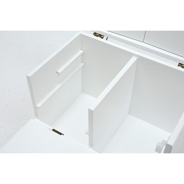 コスメボックス (約)幅27×奥行18×高さ35cm MUD-6740WH 萩原 爆買 : DIY