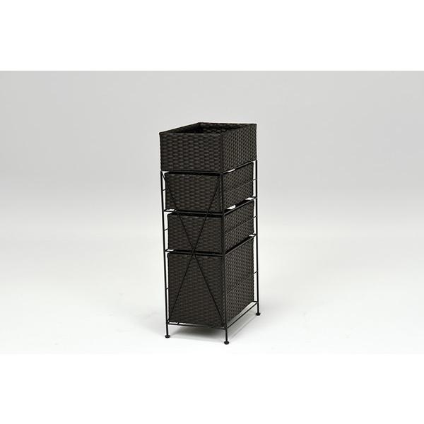 HAGiHARA - ランドリー (約)幅25.5×奥ぶかさ40.5×高さ80珊 RAN-2420DBR 萩原 爆買
