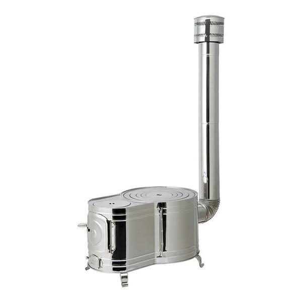 薪ストーブセット ステンレス 時計1型 ASS-60 ホンマ製作所 [薪