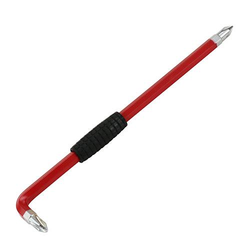 L型オフセット ドライバー 日本製 D-442 (ネジ廻し 工具 プラスネジ 本