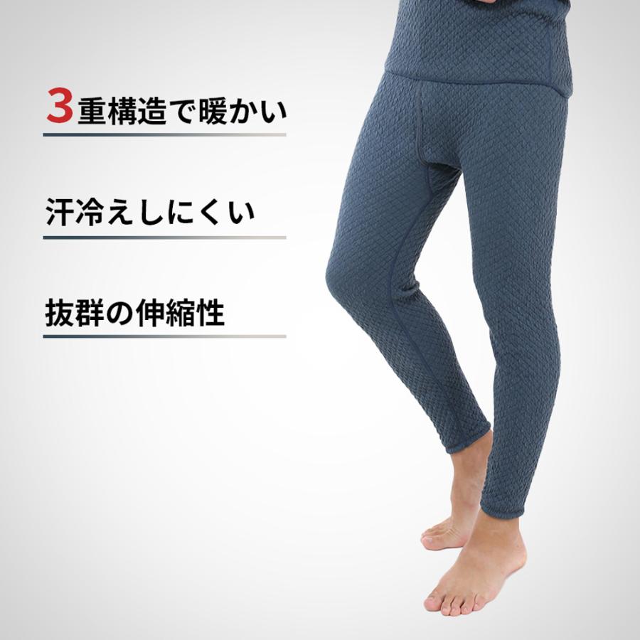 ひだまり 紳士用肌着 ズボン下 LL ネイビー チョモランマ 日本製