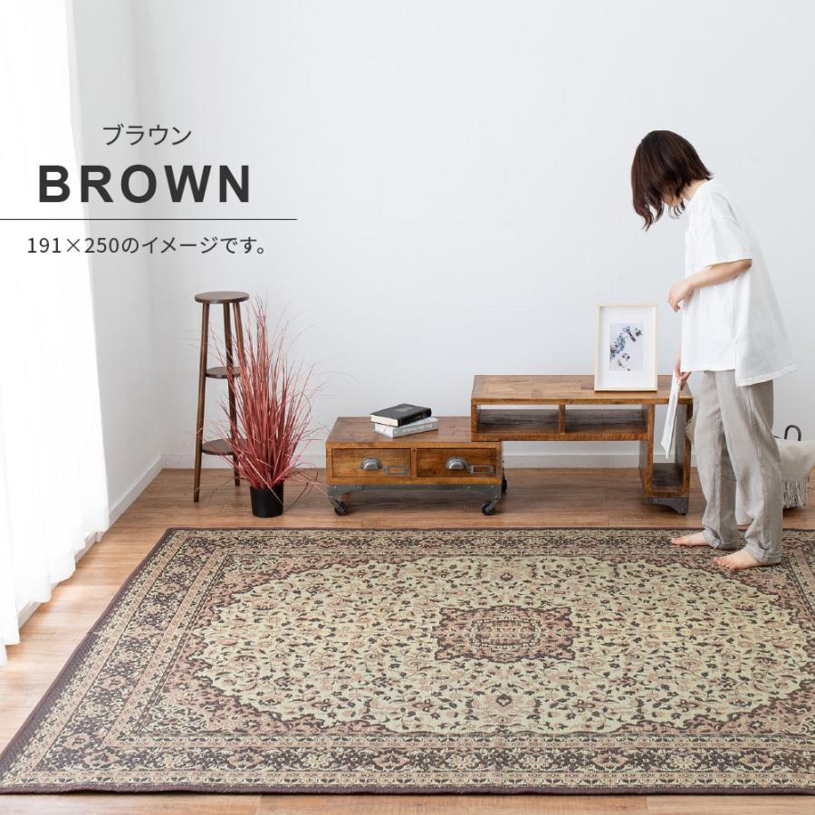 い草センターラグ(裏貼り) コンチェルト ブルー サイズ191×191cm 萩原 [抗カビ 消臭 ホットカ−ペット／床暖房対応] 爆買_7