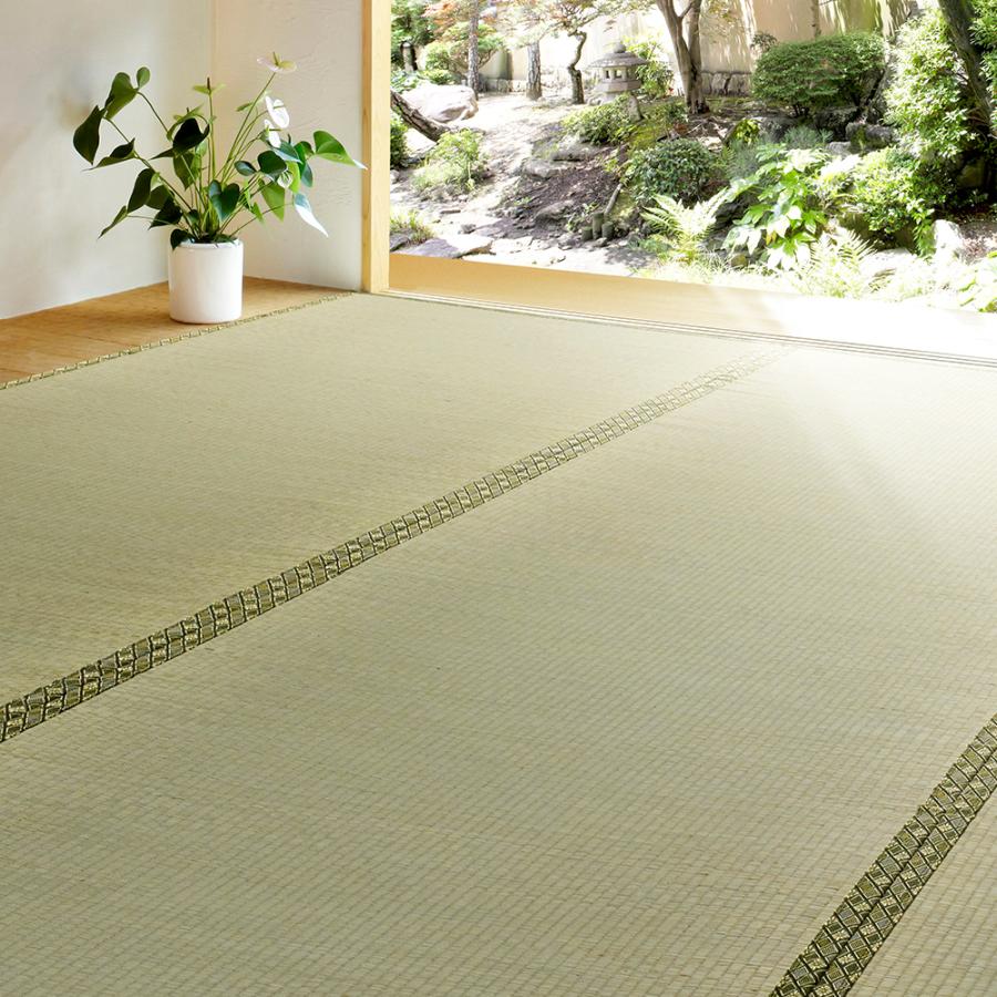 上敷 備前(びぜん) 本間10畳 サイズ382×477cm 萩原 [い草100％ 抗カビ 消臭 撥水] 上敷 備前(びぜん) 本間10畳 サイズ382×477cm 萩原 [い草100％ 抗カビ