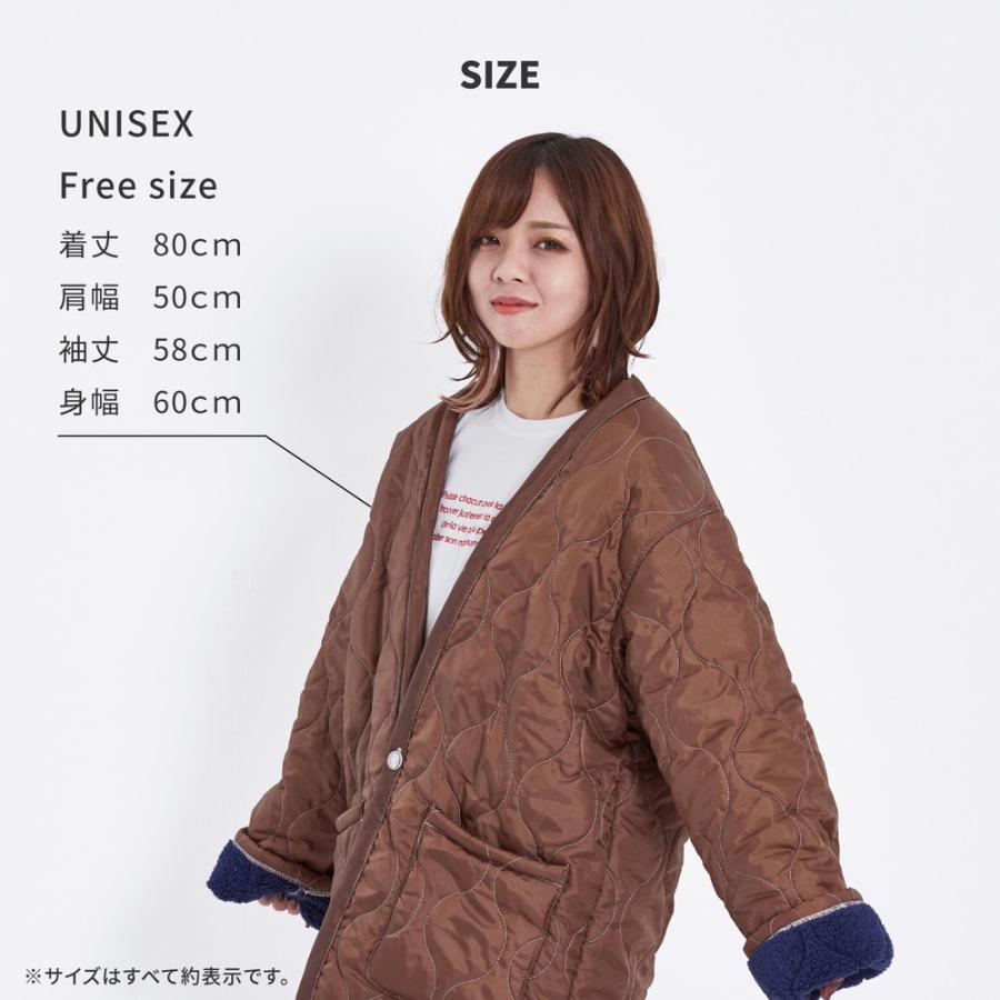萩原 two sides インナーボアのキルティングはんてん グリーン [キルト