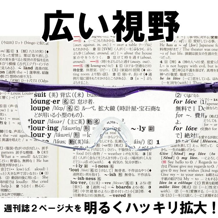 Hazuki（ハズキルーペ） ラージ クリアレンズ 1.6倍 白 神田通信工業