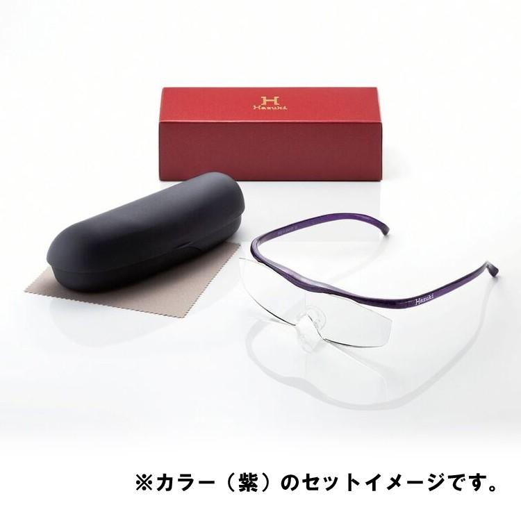 Hazuki（ハズキルーペ） ラージ クリアレンズ 1.85倍 紫 神田通信工業