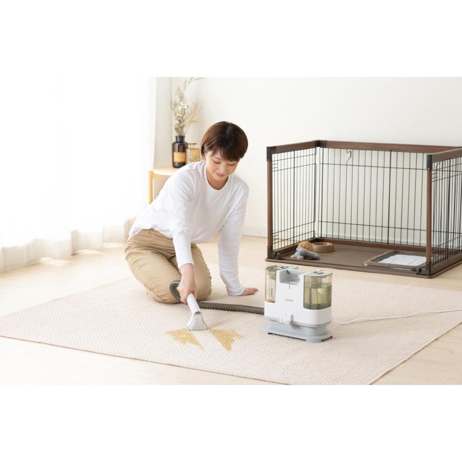 IRIS OHYAMA リンサークリーナー 自動散水 温水洗浄 ホワイト