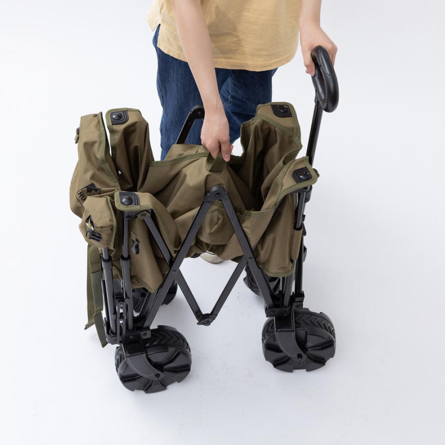 HUGEL（アイリスオーヤマ） アイリスオーヤマ アウトドアワゴン カーキ