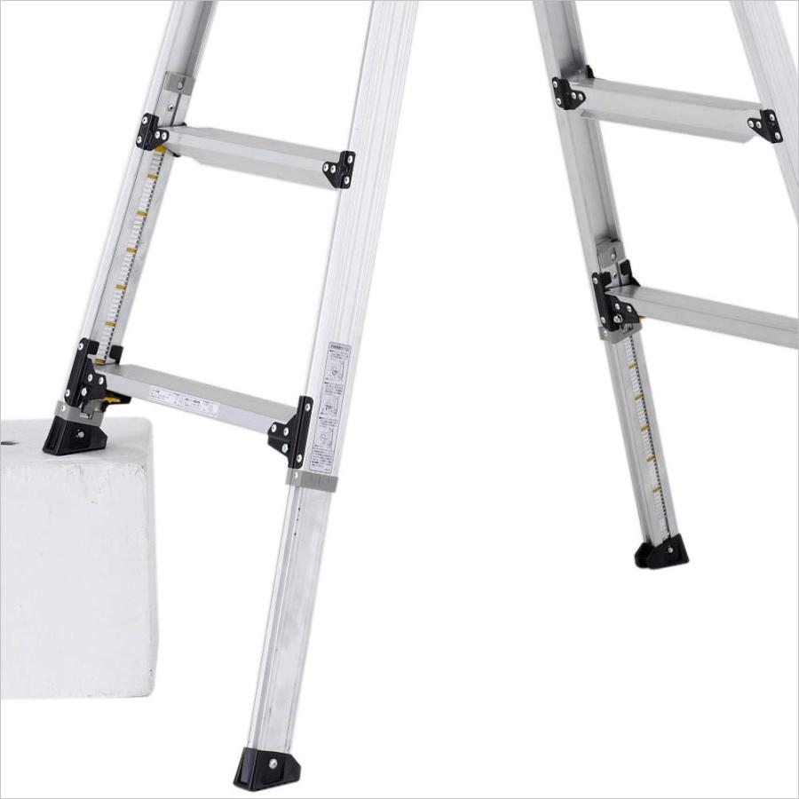 ALINCO（アルインコ） 幅広伸縮脚立 約150cm PRW150FX [はしご ハシゴ