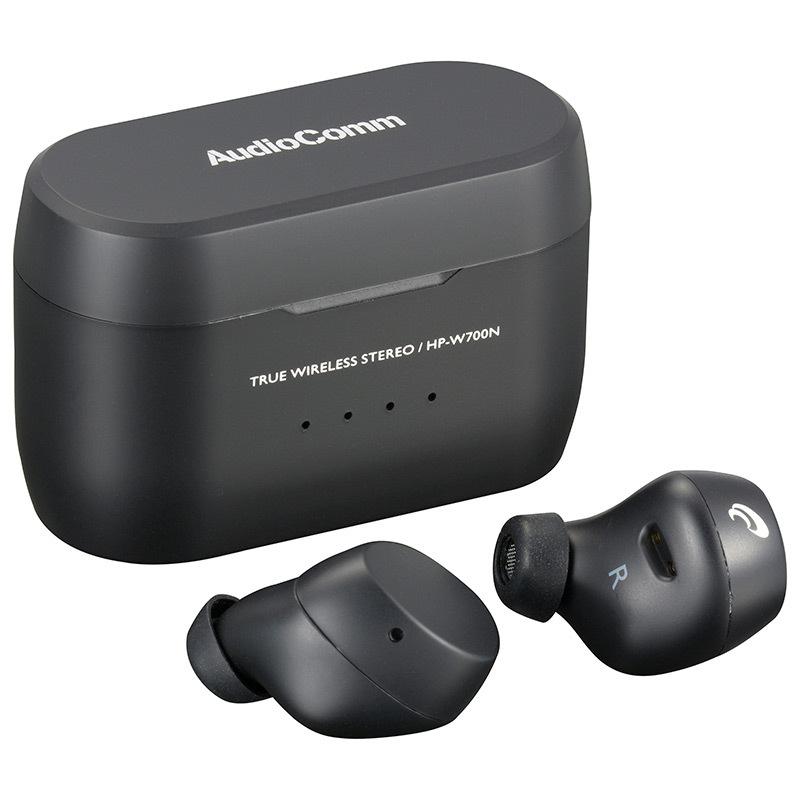 OHM（オーム電機） AudioComm 完全ワイヤレスイヤホン ブラック HP
