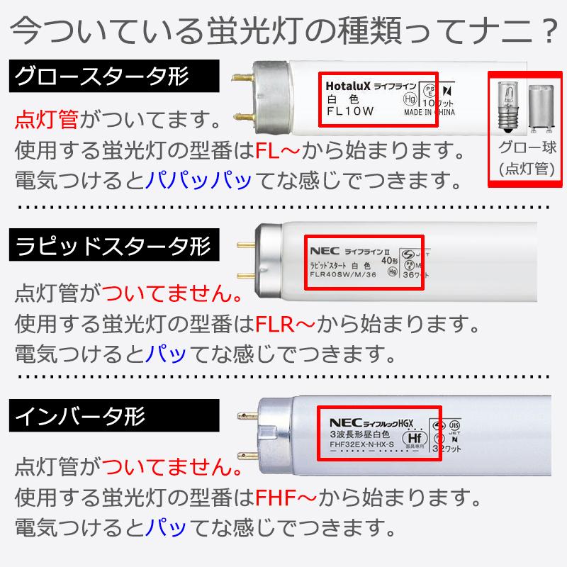 器具を変えずにLED蛍光灯 グロースタータ器具専用 直管LEDランプ 40W形相当 G13 昼光色 10本入 [品番]06-0922 LDF40SS・D/17/23K1(電球交換 工事不要) 爆買の画像