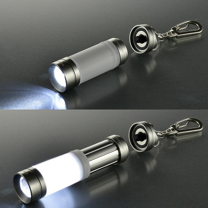 OHM（オーム電機） LEDキーライト ラクラク ランタン機能付08-0480 LHA