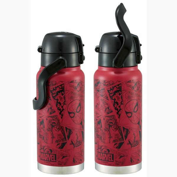 【新品】マーベル　水筒　2個セット スケーター ハンドル付ダイレクトボトル スパイダーマン 800ml STD8H