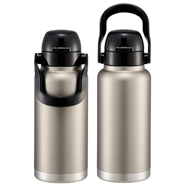 スケーター ハンドル付ダイレクトボトル シルバー 1000ml STD10H (銀