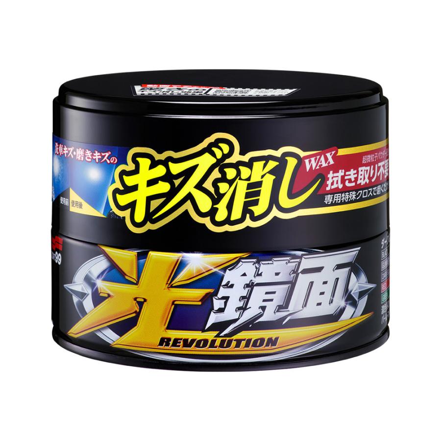 ソフト99 光鏡面 ワックス WAX ダーク&ブラック 200g 00420 (丸缶