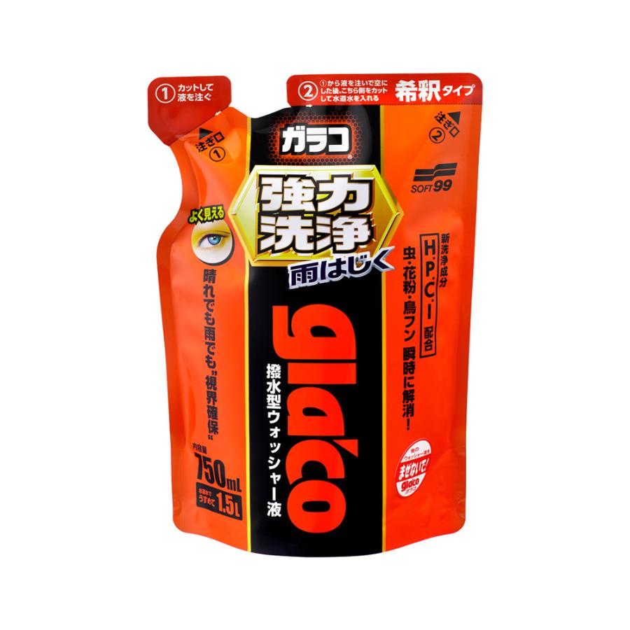 ソフト99 ガラコウォッシャー強力洗浄 750ml 04952 (ソフト99 glaco 