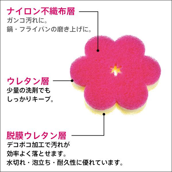 marna おはなスポンジ ディープピンク K364DP マーナ [お花形
