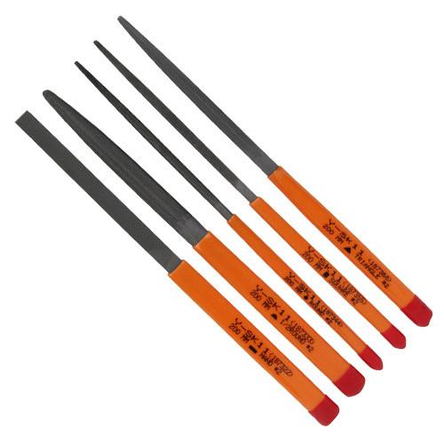 SK11 細工用ヤスリセット 5本組 NO.4 藤原産業 [大工道具 ヤスリ