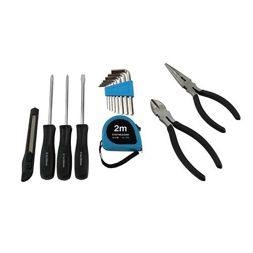 藤原産業 SK11 ポーチ型ツールS STS-15PG (作業工具 工具セット