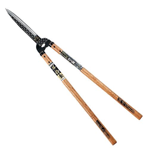 千吉金 - 本鍛える仕上用刈込鋏 長柄 210MM 藤原製造 [園芸手道具 刈込鋏 木柄] 爆買