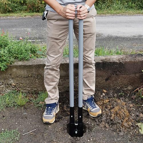 千吉 穴掘り器 1200mm 藤原産業 [ 園芸道具 鍬 特殊鍬 土工農具] 爆買