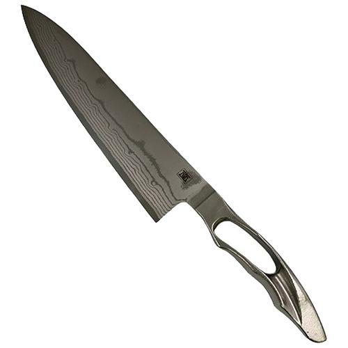 地蔵堂 ダマスカス牛刀 210mm 日本製 - (牛刀包丁 庖丁 鍛造製包丁 肉
