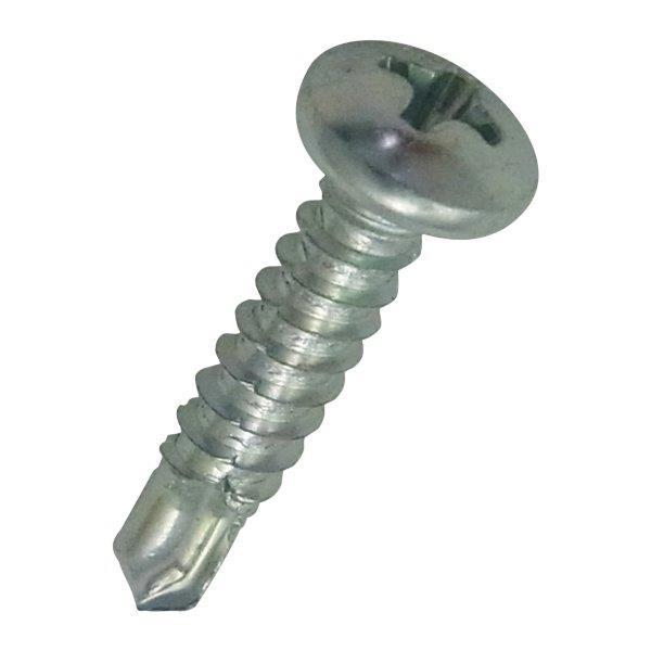 ピアスビス 4×13mm 500本入 なべ頭 鉄・三価クロメート (なべドリル 鍋