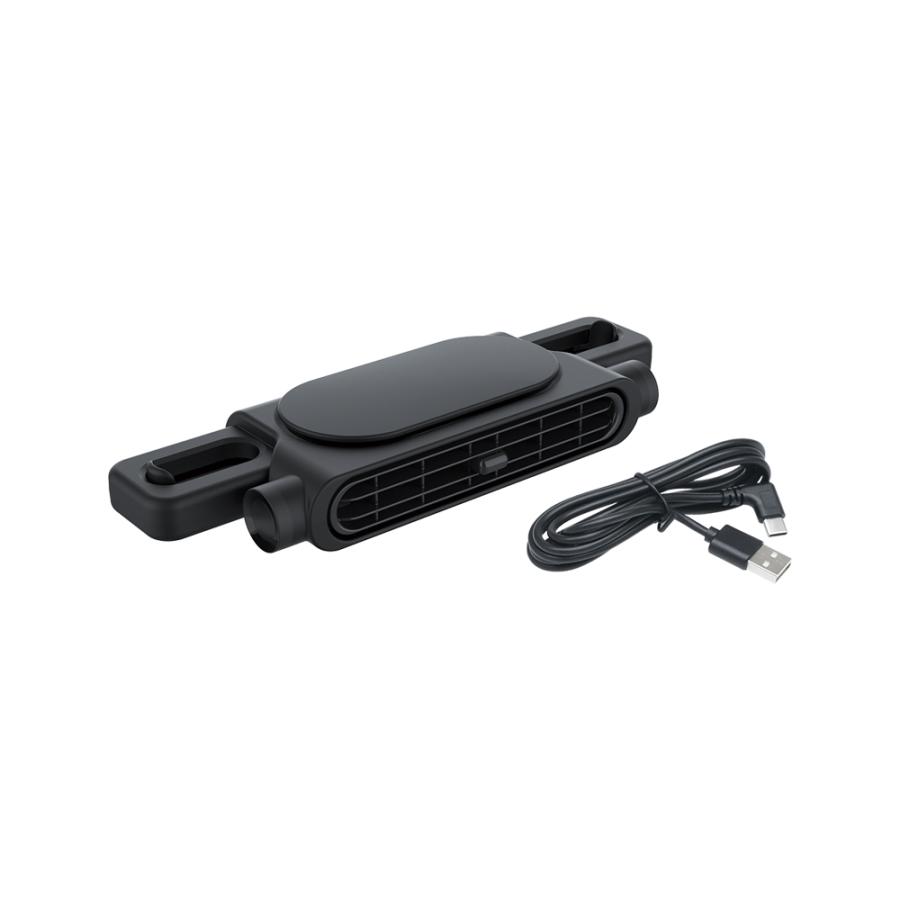 ネックワイドファン slim DF65 (扇風機 送風機 車用 風量切替 カー用品