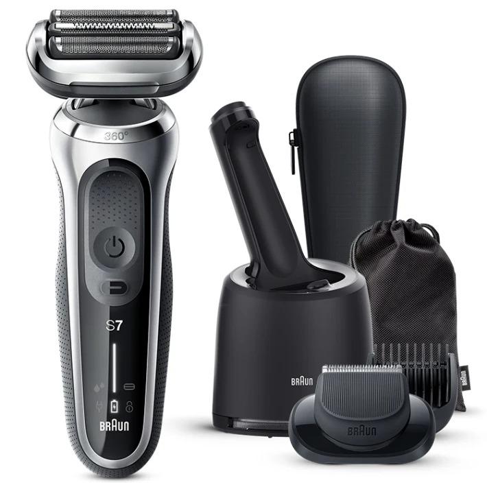 【展示品】Braun S7 メンズ電気シェーバー　71-S7500cc シルバー ブラウン BRAUN シェーバー 充電式シェーバー シルバー 71-S7500CC-V